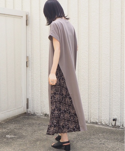 tiptop（ティップトップ）の「プリーツ切り替えロングワンピース（ワンピース・レディース・ブラック/ベージュ/ブラウン/アイボリー/グレイッシュベージュ/A/B/C/D/E・FREE）」の21枚目の写真