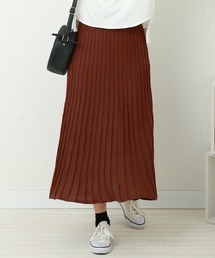 n'ee-ne | 12Gストライプニットプリーツスカート(スカート)