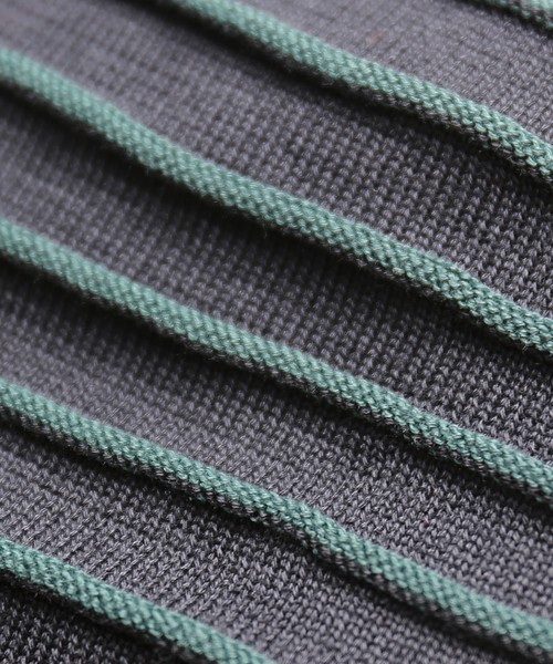 n'ee-ne（ネーネ）の「12Gストライプニットプリーツスカート（スカート・レディース・ブラック/ベージュ/ブラウン・FREE）」の15枚目の写真