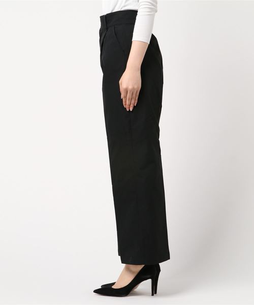 STYLEBLOCK(スタイルブロック)の「シャークスキンハイウエストワイドパンツ(その他パンツ・レディース・ブラック/ベージュ/ブラウン/カーキ・M)」の6枚目の写真