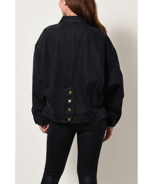 EGOIST(エゴイスト)の「ワイドスリーブデニムジャケット(デニムジャケット・レディース・ブラック/ブルー・FREE)」の18枚目の写真