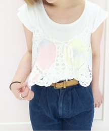 Kastane | 【Kastane】タイダイレースキャミ(タンクトップ)