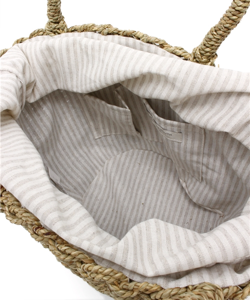 BEAUTY&YOUTH UNITED ARROWS（ビューティーアンドユースユナイテッドアローズ）の「BYBC ボーダーキンチャクバスケット ◆（かごバッグ・レディース・ベージュ/ネイビー・フリー）」の7枚目の写真