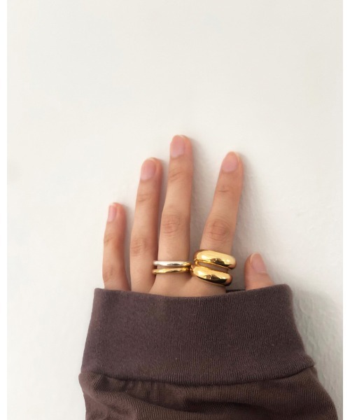 TODAYFUL(トゥデイフル)の「プレーンリング(リング・レディース・シルバー/ゴールド・#13/#11)」の7枚目の写真