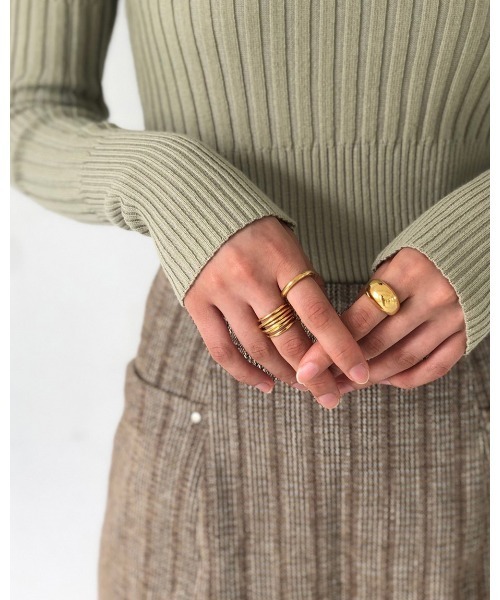 TODAYFUL(トゥデイフル)の「プレーンリング(リング・レディース・シルバー/ゴールド・#13/#11)」の8枚目の写真