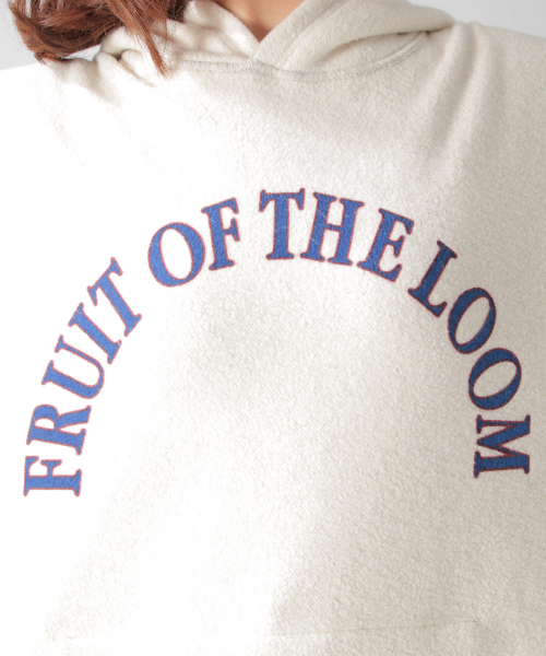 FRUIT OF THE LOOM（フルーツオブザルーム）の「【Fruit Of The Loom(フルーツオブザルーム)】ウラケフーディー（パーカー・レディース・グレー/オフホワイト・FREE）」の22枚目の写真