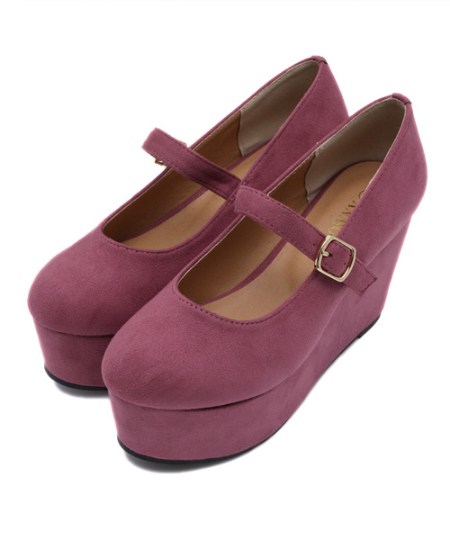 WEGO（ウィゴー）の「WEGO/スエードタッチパンプス（パンプス・レディース・ブラック/キャメル/ピンク/ワイン/ネイビー・23.5cm/24.5cm）」の12枚目の写真