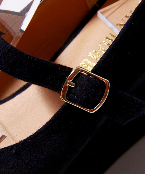 WEGO（ウィゴー）の「WEGO/スエードタッチパンプス（パンプス・レディース・ブラック/キャメル/ピンク/ワイン/ネイビー・23.5cm/24.5cm）」の9枚目の写真