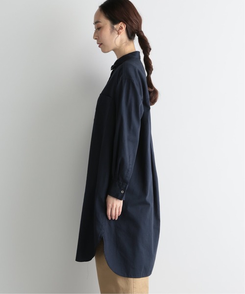JOURNAL STANDARD　luxe 黒色ロングシャツワンピース JOURNAL STANDARD LUXE ワンピース ソフトリネンシャツ