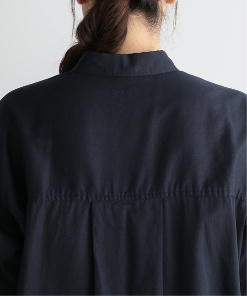 セール】マットサテンストライプ シャツワンピース（ワンピース