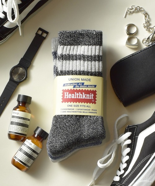 Healthknit（ヘルスニット）の「ギフトにもぴったり！【Healthknit】3足セットヘビーウェイトロングソックス クルーソックス 3PACK SET SOCKS（ソックス/靴下・メンズ・ホワイト/マルチ/アイボリー/オフホワイト/スモーク/その他/その他1/その他2/ホワイト系その他/ホワイト系その他2/その他3/その他4/その他5/その他6/その他7/その他8/その他14/その他13/その他16/その他15/ホワイト系その他3/その他17/ブラック/その他18/その他19・M/S/FREE）」の11枚目の写真