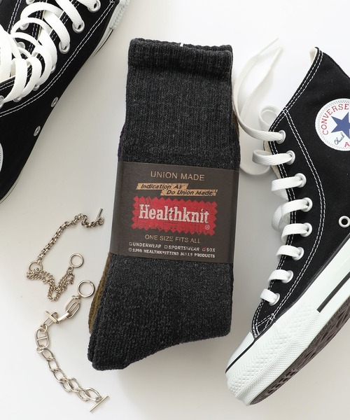 Healthknit（ヘルスニット）の「ギフトにもぴったり！【Healthknit】3足セットヘビーウェイトロングソックス クルーソックス 3PACK SET SOCKS（ソックス/靴下・メンズ・ホワイト/マルチ/アイボリー/オフホワイト/スモーク/その他/その他1/その他2/ホワイト系その他/ホワイト系その他2/その他3/その他4/その他5/その他6/その他7/その他8/その他14/その他13/その他16/その他15/ホワイト系その他3/その他17/ブラック/その他18/その他19・M/S/FREE）」の13枚目の写真