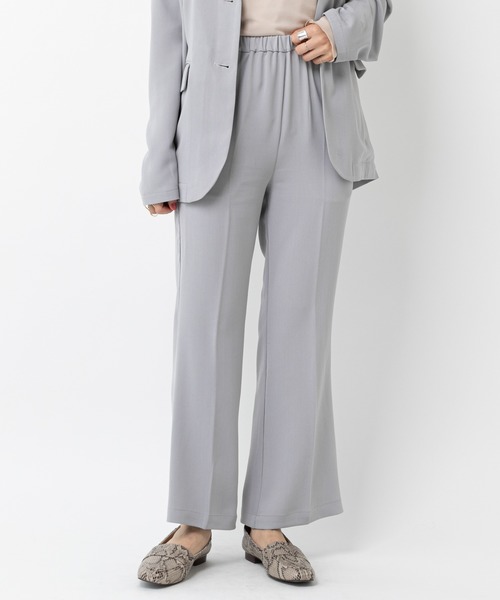 mystic(ミスティック)の「イージーセンタープレスパンツ /セットアップ(スラックス・レディース・カーキ/グレー/ベージュ/ブラック・1/2)」の3枚目の写真