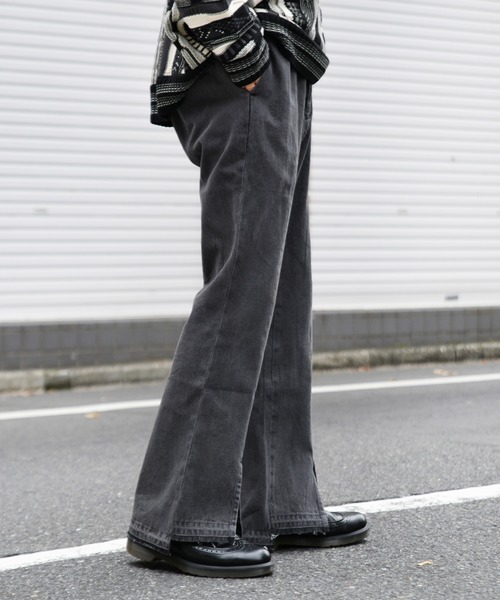 kutir(クティール)の「デニムフレアパンツ(その他パンツ・メンズ・ブラック/サックスブルー/インディゴブルー・SMALL/MEDIUM/LARGE)」の18枚目の写真