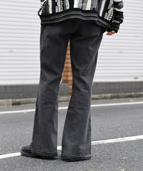 kutir(クティール)の「デニムフレアパンツ(その他パンツ・メンズ・ブラック/サックスブルー/インディゴブルー・SMALL/MEDIUM/LARGE)」の12枚目の写真