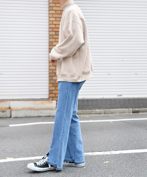 kutir(クティール)の「デニムフレアパンツ(その他パンツ・メンズ・ブラック/サックスブルー/インディゴブルー・SMALL/MEDIUM/LARGE)」の16枚目の写真