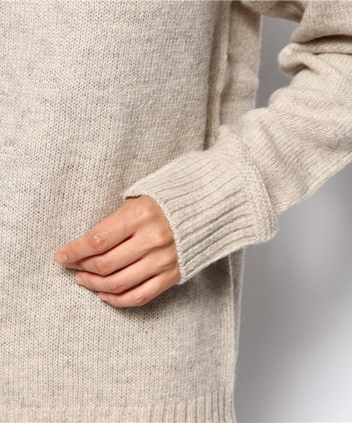 goa(ゴア)の「シェットランドウール 帽子付きプルオーバー(ニット/セーター・レディース・グレー/ブラウン/ベージュ/マスタード・FREE)」の7枚目の写真