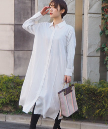 tiptop | 2020SS　<pocket>【Web限定アイテム】ロングシャツワンピース(ワンピース)