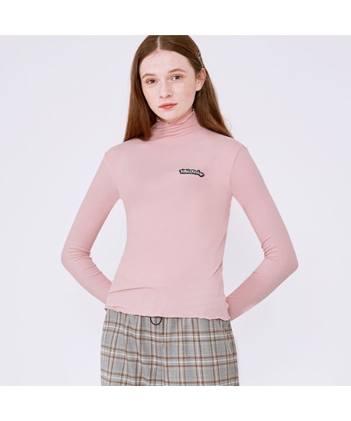 ROLAROLA(ロラロラ)の「『rola rola』BASIC HIGH-NECK T-SHIRT/ベーシックハイネック Tシャツ/カットソー(Tシャツ/カットソー・レディース・ライトグリーン/パープル/ピンク・FREE)」の1枚目の写真