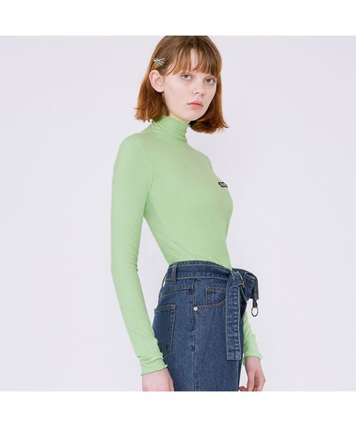 ROLAROLA(ロラロラ)の「『rola rola』BASIC HIGH-NECK T-SHIRT/ベーシックハイネック Tシャツ/カットソー(Tシャツ/カットソー・レディース・ライトグリーン/パープル/ピンク・FREE)」の6枚目の写真