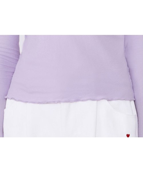 ROLAROLA(ロラロラ)の「『rola rola』BASIC HIGH-NECK T-SHIRT/ベーシックハイネック Tシャツ/カットソー(Tシャツ/カットソー・レディース・ライトグリーン/パープル/ピンク・FREE)」の21枚目の写真