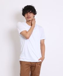 GIORDANO | [GIORDANO]コットンストレッチ半袖Ｔシャツ(Tシャツ/カットソー)