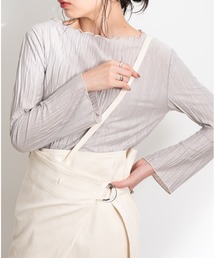 Aunt Marie's | AUNT MARIE’S　ランダムプリーツメロートップス(Tシャツ/カットソー)