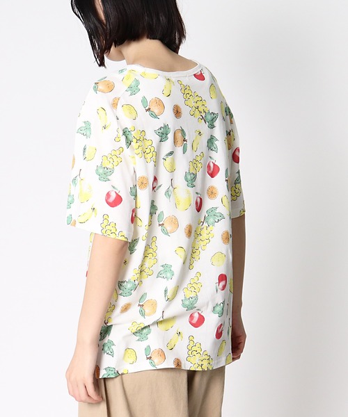 BARNDOOR(バーンドア)の「【 BARNDOOR / バーンドア 】フルーツプリントTシャツ 1142105G BUR(Tシャツ/カットソー・レディース・オフホワイト/グレー/ホワイト系その他・FREE)」の7枚目の写真