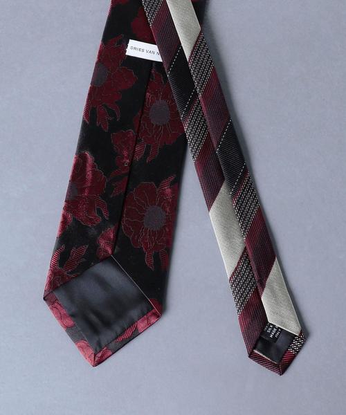DRIES VAN NOTEN ドリスヴァンノッテン ネクタイレジメンタル