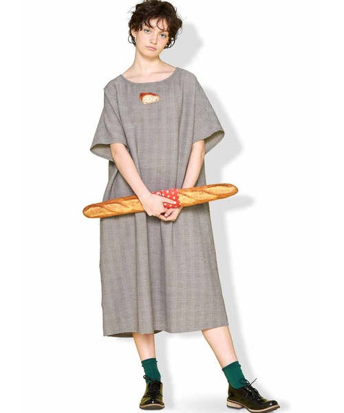 セール くすっと楽しい バゲット刺しゅうワンピース ワンピース シロップ シロップ のファッション通販 Zozotown