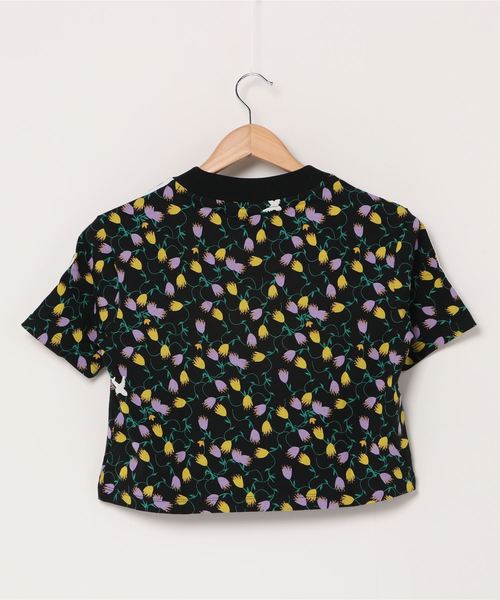 adidas Originals（アディダスオリジナルス）の「adidas Originals/アディダス オリジナルス CROPPED AOP TEE/クロップド AOP　Tシャツ（Tシャツ/カットソー・レディース・ブラック・M/L/XL/S）」の2枚目の写真
