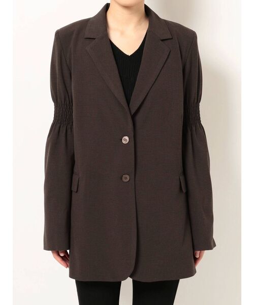 EMODA（エモダ）の「シャーリングスリーブジャケット（テーラードジャケット・レディース・ブラウン/その他/その他1・FREE）」の18枚目の写真