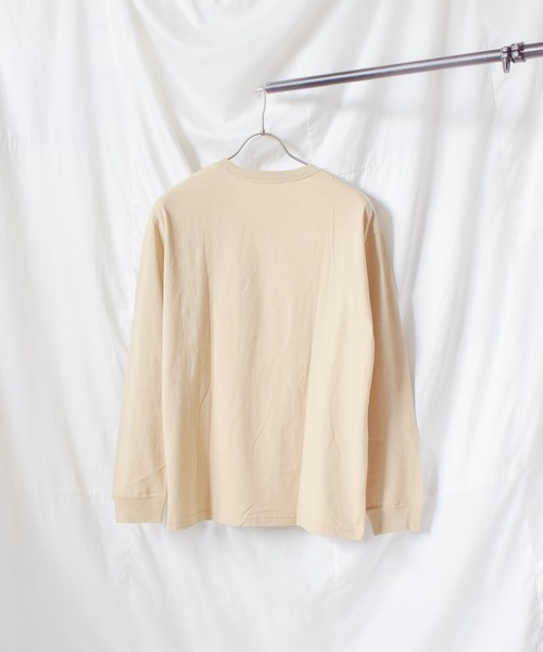 Naked Rust and other POEMS(ネイキッドラストアンドアザーポエムス)の「《Naked Rust and other POEMS》手書きプリント 長袖カットソー(Tシャツ/カットソー・レディース・ブラック/ホワイト/ベージュ・LARGE/MEDIUM)」の8枚目の写真