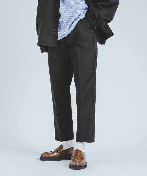 epnok(エプノック)の「ツイルテーパードパンツ/スラックス(SET UP)(その他パンツ・メンズ・ブラック/ダークブラウン/ダークグレー・MEDIUM/LARGE)」の1枚目の写真