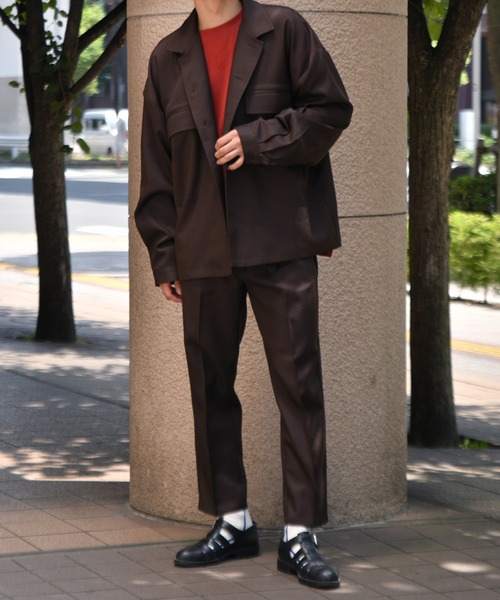 epnok(エプノック)の「ツイルテーパードパンツ/スラックス(SET UP)(その他パンツ・メンズ・ブラック/ダークブラウン/ダークグレー・MEDIUM/LARGE)」の19枚目の写真