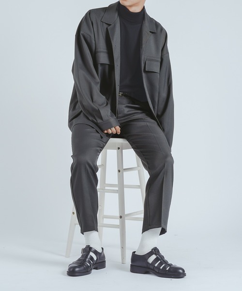 epnok(エプノック)の「ツイルテーパードパンツ/スラックス(SET UP)(その他パンツ・メンズ・ブラック/ダークブラウン/ダークグレー・MEDIUM/LARGE)」の13枚目の写真