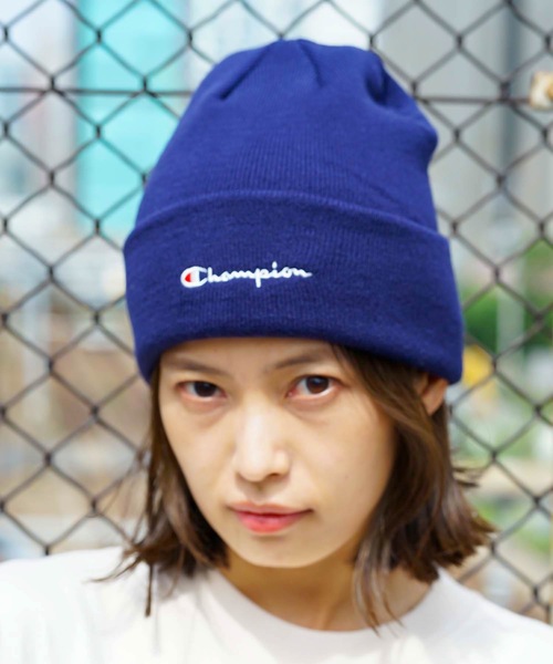 Champion（チャンピオン）の「【CHAMPION/チャンピオン】スクリプトロゴ天竺ワッチ　ワンポイントロゴ刺繍　ニットキャップ/ビーニー（ニットキャップ/ビーニー・メンズ・ホワイト/ブラック/ベージュ/ネイビー/杢グレー/マスタード/ライトパープル/ワイン・FREE）」の17枚目の写真