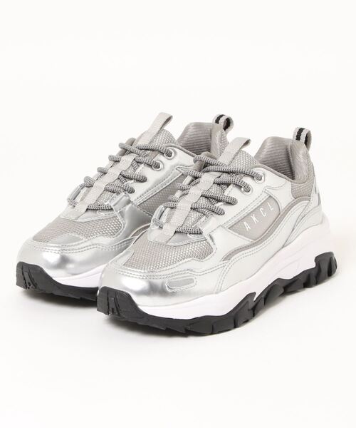 AKIII CLASSIC（アキクラシック）の「【AKIII　CLASSIC】アキクラシック URBAN TRACKER  AKC-0003（スニーカー・レディース・ブラック/オフホワイト/ホワイト×グレー/チャコールグレー/シルバー/ホワイト系その他/ベージュ系その他/ブラック×ホワイト/ホワイト系その他3/ホワイト系その他2/ホワイト系その他4/ライトベージュ/ホワイト×ピンク・23.5cm/24.5cm/23.0cm/24.0cm/25.0cm）」の13枚目の写真