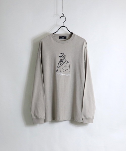 ILL'S(イルズ)の「ILL'S / イルズ サングラスイラストビッグロンT(Tシャツ/カットソー・メンズ・ホワイト/ブラック/ベージュ/ブラウン/ミント/ホワイト系その他・M/L)」の15枚目の写真