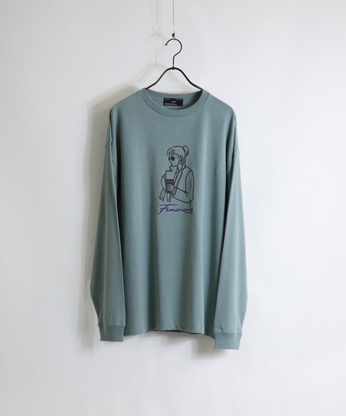 ILL'S(イルズ)の「ILL'S / イルズ サングラスイラストビッグロンT(Tシャツ/カットソー・メンズ・ホワイト/ブラック/ベージュ/ブラウン/ミント/ホワイト系その他・M/L)」の17枚目の写真