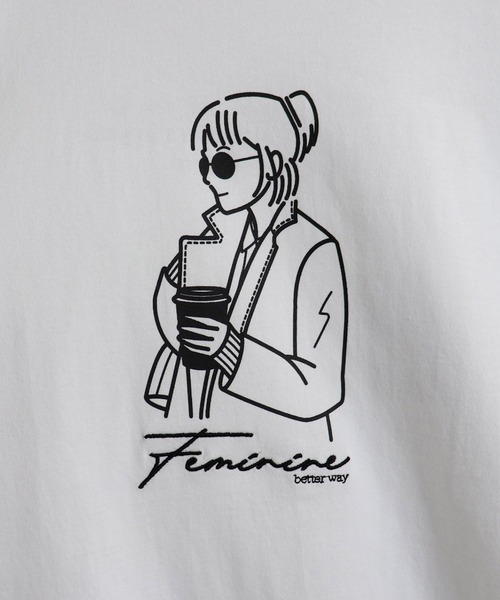 ILL'S(イルズ)の「ILL'S / イルズ サングラスイラストビッグロンT(Tシャツ/カットソー・メンズ・ホワイト/ブラック/ベージュ/ブラウン/ミント/ホワイト系その他・M/L)」の21枚目の写真