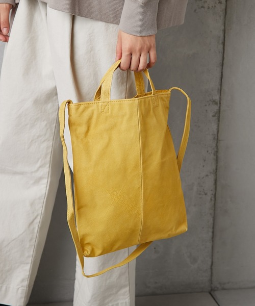 PUAL CE CIN(ピュアルセシン)の「PIGSUEDE TOTE SHOULDER/スエードトートショルダーバッグ(ショルダーバッグ・レディース・グレー/カーキ/イエロー・FREE)」の1枚目の写真