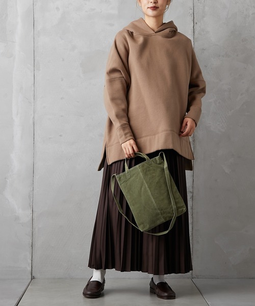 PUAL CE CIN(ピュアルセシン)の「PIGSUEDE TOTE SHOULDER/スエードトートショルダーバッグ(ショルダーバッグ・レディース・グレー/カーキ/イエロー・FREE)」の13枚目の写真