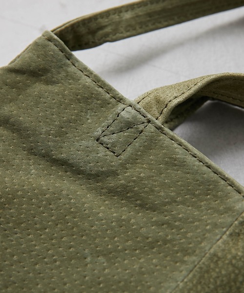 PUAL CE CIN(ピュアルセシン)の「PIGSUEDE TOTE SHOULDER/スエードトートショルダーバッグ(ショルダーバッグ・レディース・グレー/カーキ/イエロー・FREE)」の14枚目の写真