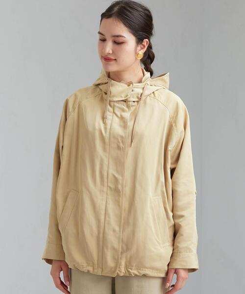 green label relaxing（グリーンレーベルリラクシング）の「◆SC ルーズ ドルマン ブルゾン（ブルゾン・レディース・ベージュ/ネイビー/オリーブ・40/38/36）」の4枚目の写真