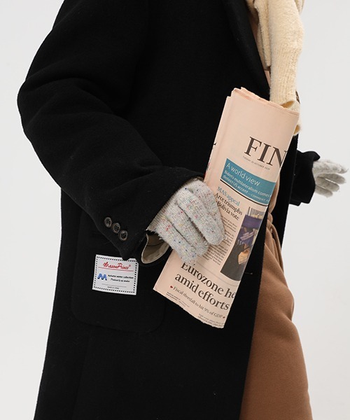 MASONPRINCE（メイソンプリンス）の「【MASONPRINCE】Design pocket chester coat  DY2001（チェスターコート・メンズ・ブラック/ベージュ・L/S/M）」の3枚目の写真