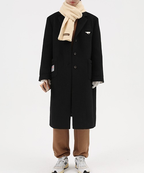 MASONPRINCE（メイソンプリンス）の「【MASONPRINCE】Design pocket chester coat  DY2001（チェスターコート・メンズ・ブラック/ベージュ・L/S/M）」の7枚目の写真