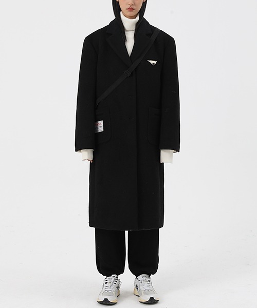 MASONPRINCE（メイソンプリンス）の「【MASONPRINCE】Design pocket chester coat  DY2001（チェスターコート・メンズ・ブラック/ベージュ・L/S/M）」の8枚目の写真