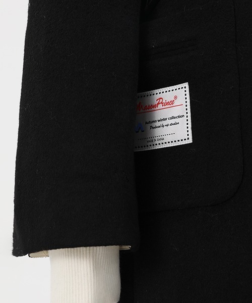 MASONPRINCE（メイソンプリンス）の「【MASONPRINCE】Design pocket chester coat  DY2001（チェスターコート・メンズ・ブラック/ベージュ・L/S/M）」の9枚目の写真
