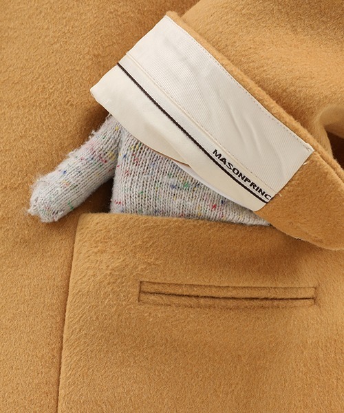 MASONPRINCE（メイソンプリンス）の「【MASONPRINCE】Design pocket chester coat  DY2001（チェスターコート・メンズ・ブラック/ベージュ・L/S/M）」の18枚目の写真